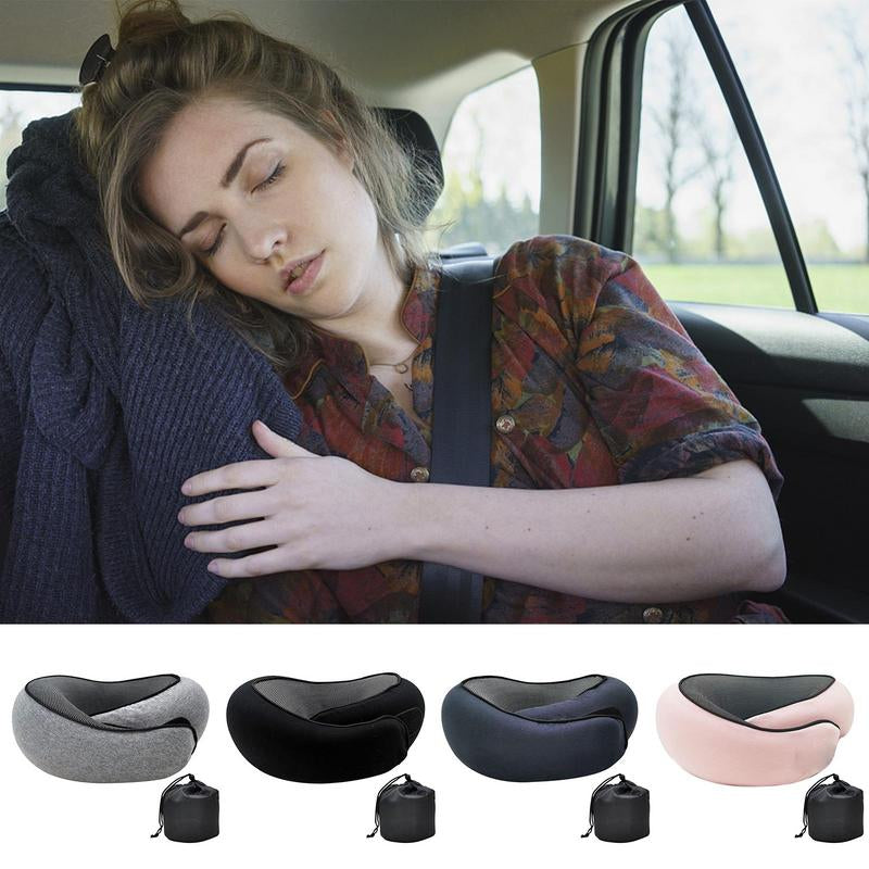 Travel Neck Pillow Chin Support Pillow Adjustable Pure Memory Foam Ergonomic Design Soft Best Full Neck Surround Pillow