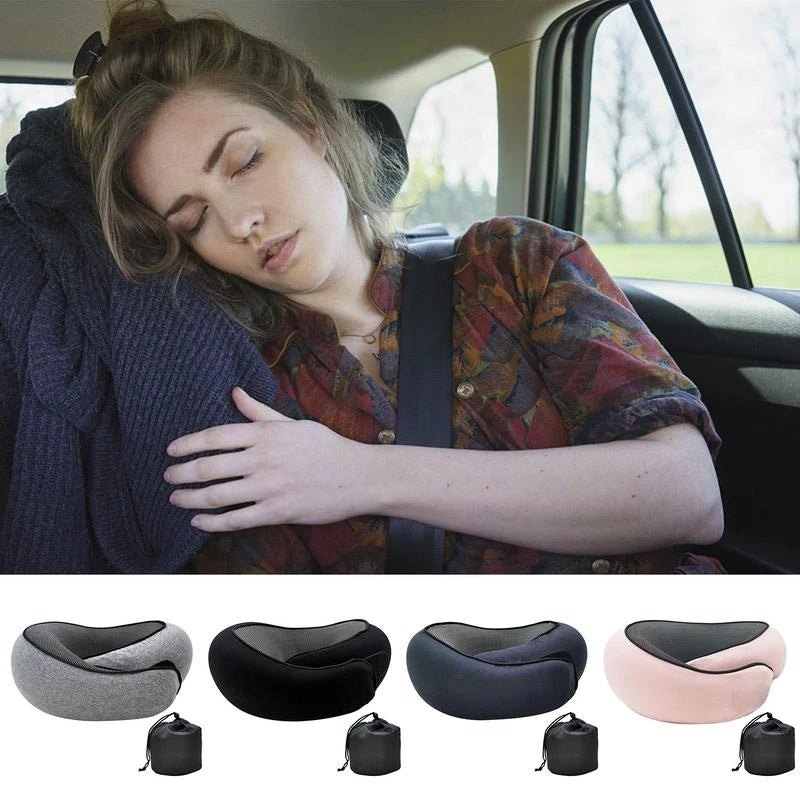 Travel Neck Pillow Chin Support Pillow Adjustable Pure Memory Foam Ergonomic Design Soft Best Full Neck Surround Pillow