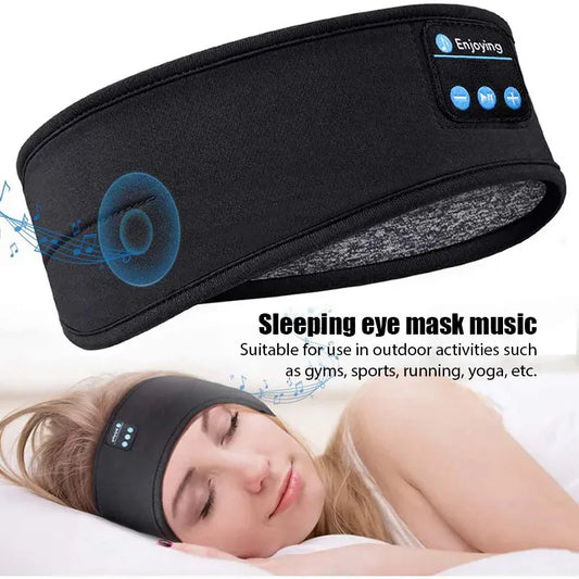 Wireless headphones Bluetooth headset thin sleeping headband sports earphone music hat stereo speakers eye mask for side sleeppe